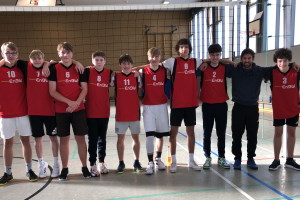 Das stolze Volleyballteam der Johann-Textor-Schule Haiger