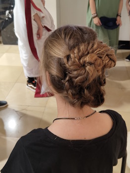  Römische Haartracht gab es zu bestaunen.