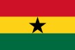 Die Flagge von Ghana